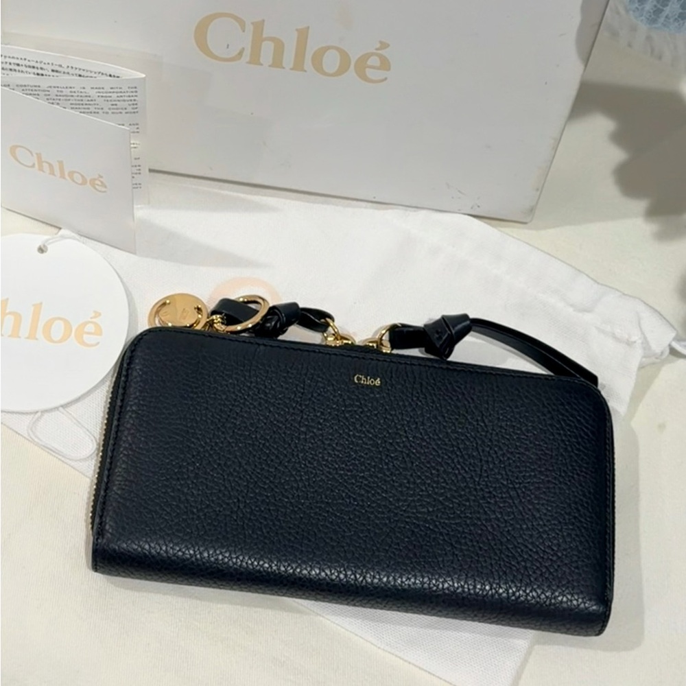 Chloè Alphabet Grained Leather Zippy Wallet - Picture 12 of 16